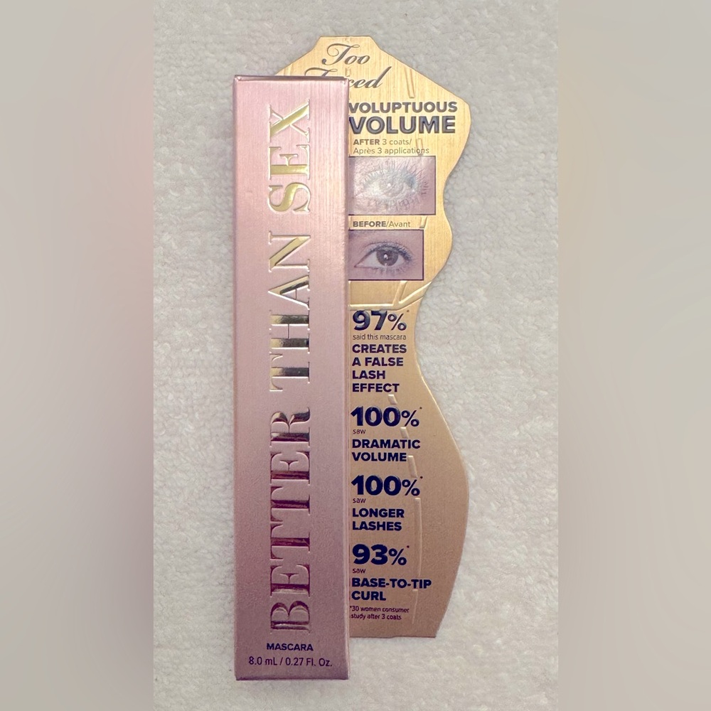 Too Faced Better Than Sex Volumizing Mascara 8ml BRAND NEW/SEALED - Picture 10 of 11